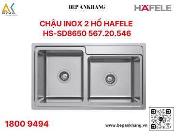 Chậu inox 2 hố Hafele HS20 - SSN2S90L (567.20.546)